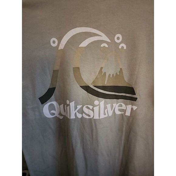 NWT Quicksilver Men’s Shirt Logo On Back Island Time Sz S CR5 EXCELLENT - Picture 1 of 5